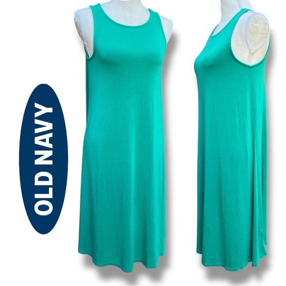Tank Dress Sleeveless Mini Swing Old Navy Size Medium TALL - Picture 1 of 9